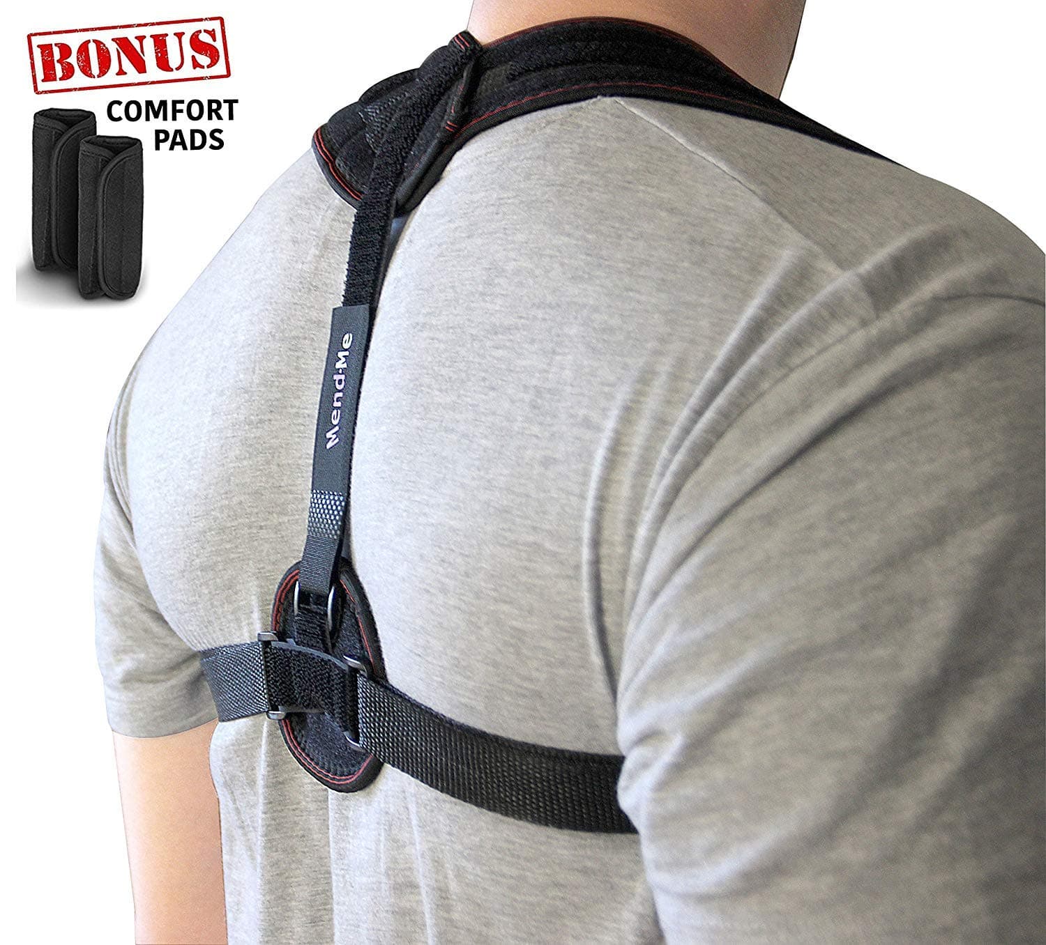 Back Posture Corrector Brace for Women & Men - Support, Adjustable Straps, Comfortable Neoprene Improves Bad Posture - Upper Back/Shoulder Pain Relief, Best Figure 8 Clavicle Brace for Perfect Posture