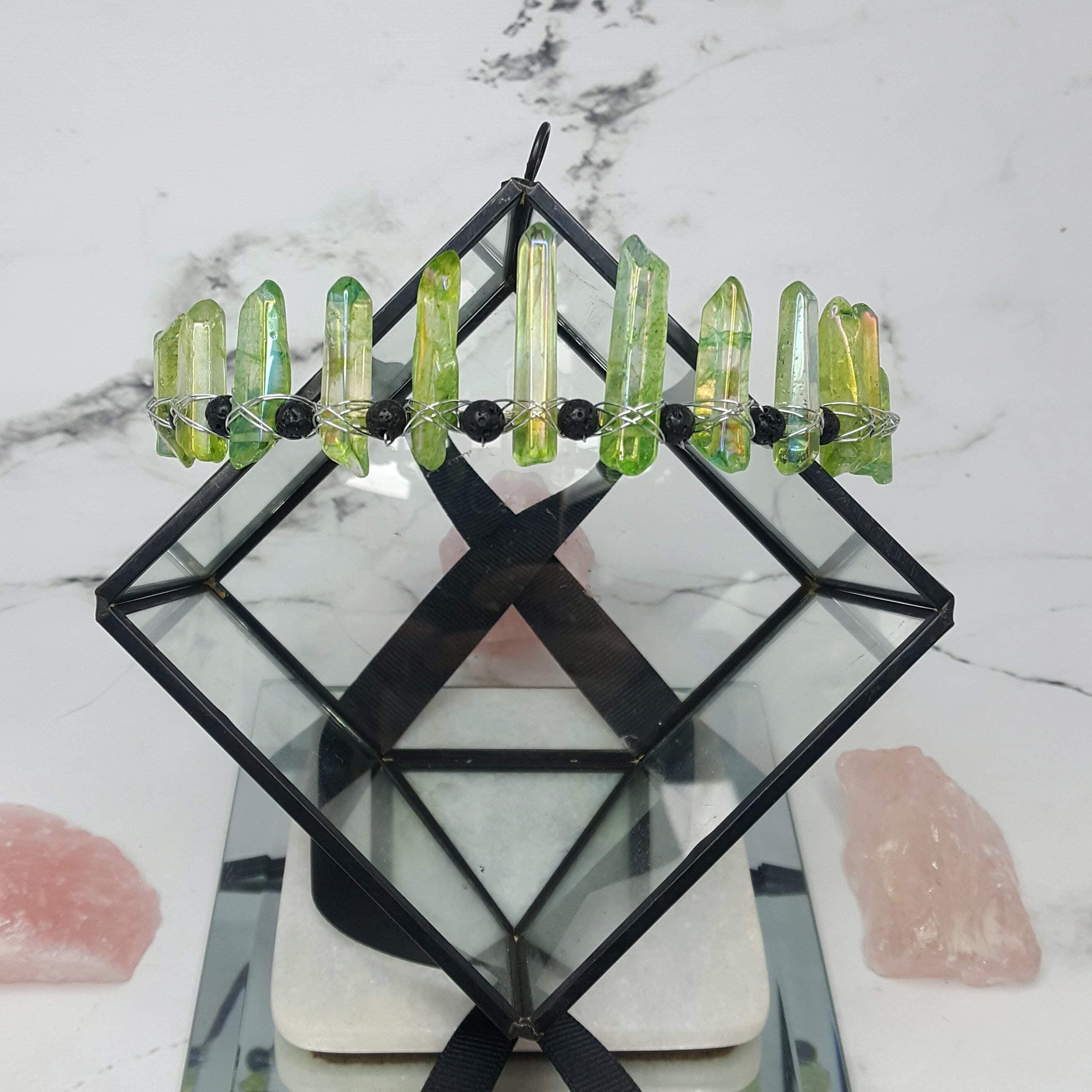 Queen of dragons crystal diffuser crown