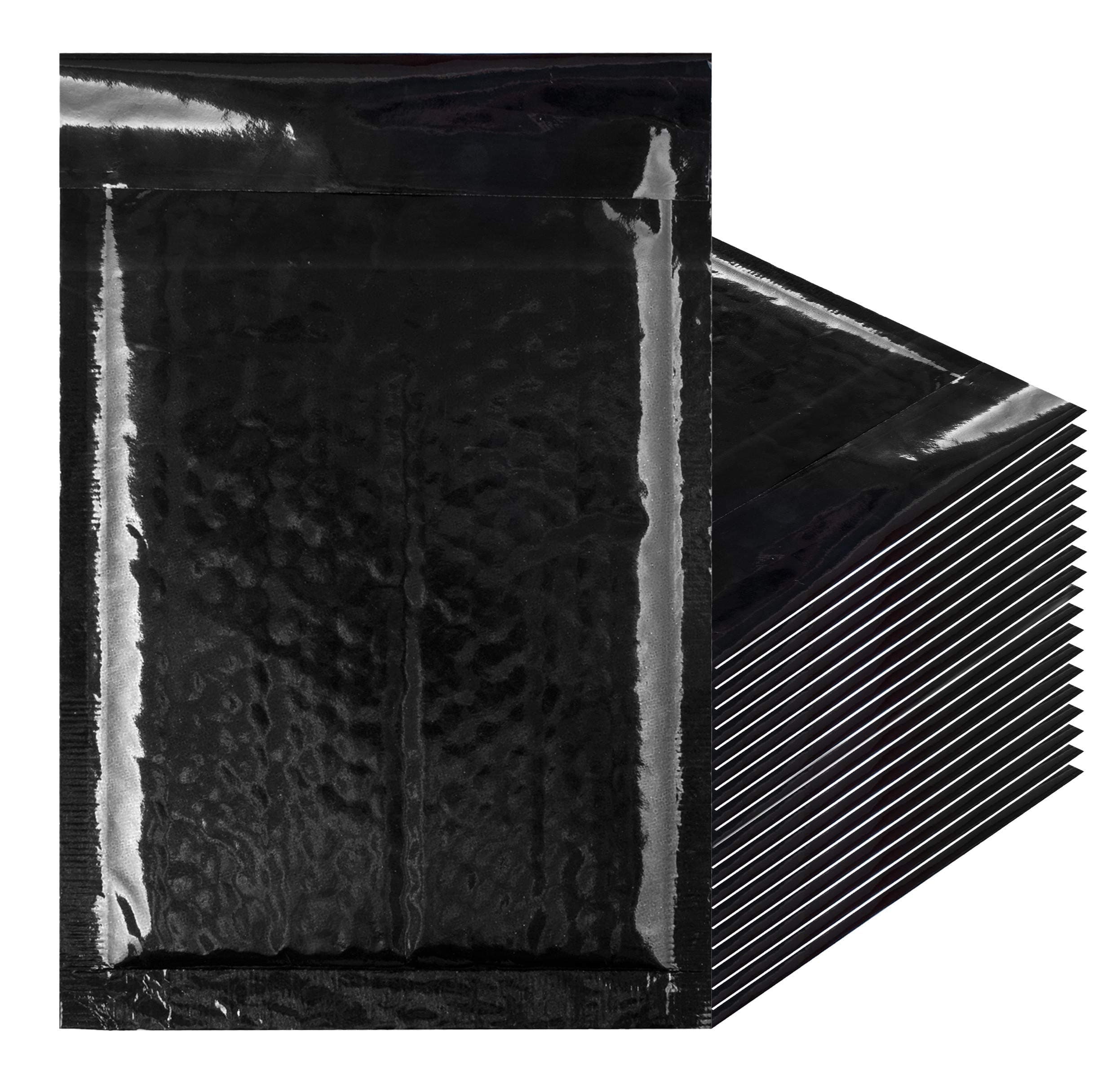 Amiff Bubble Mailers 5x9. Padded Envelopes 5 x 9. Pack of 25 Black Cushion Envelopes. Peel & Seal. Halloween Mailer. Mailing, Shipping, Packing