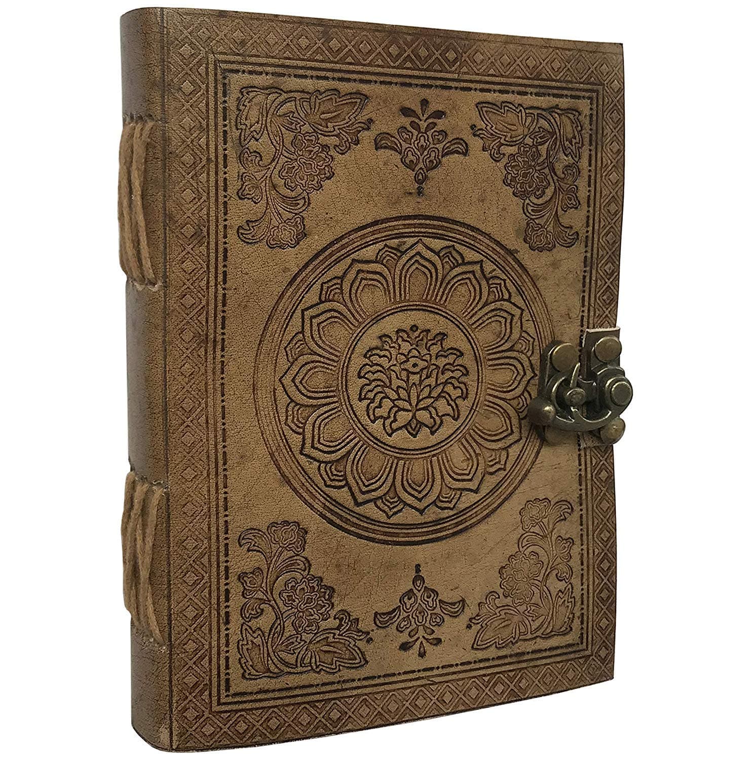 Dhk Devil Hunter KillerLeather Notebook Journal - Travel Journal | Hand-Crafted Genuine Leather - Perfect for Men or Women, Writing, Poets, Travelers, as a Diary | Blank Inserts | 17x12 cm