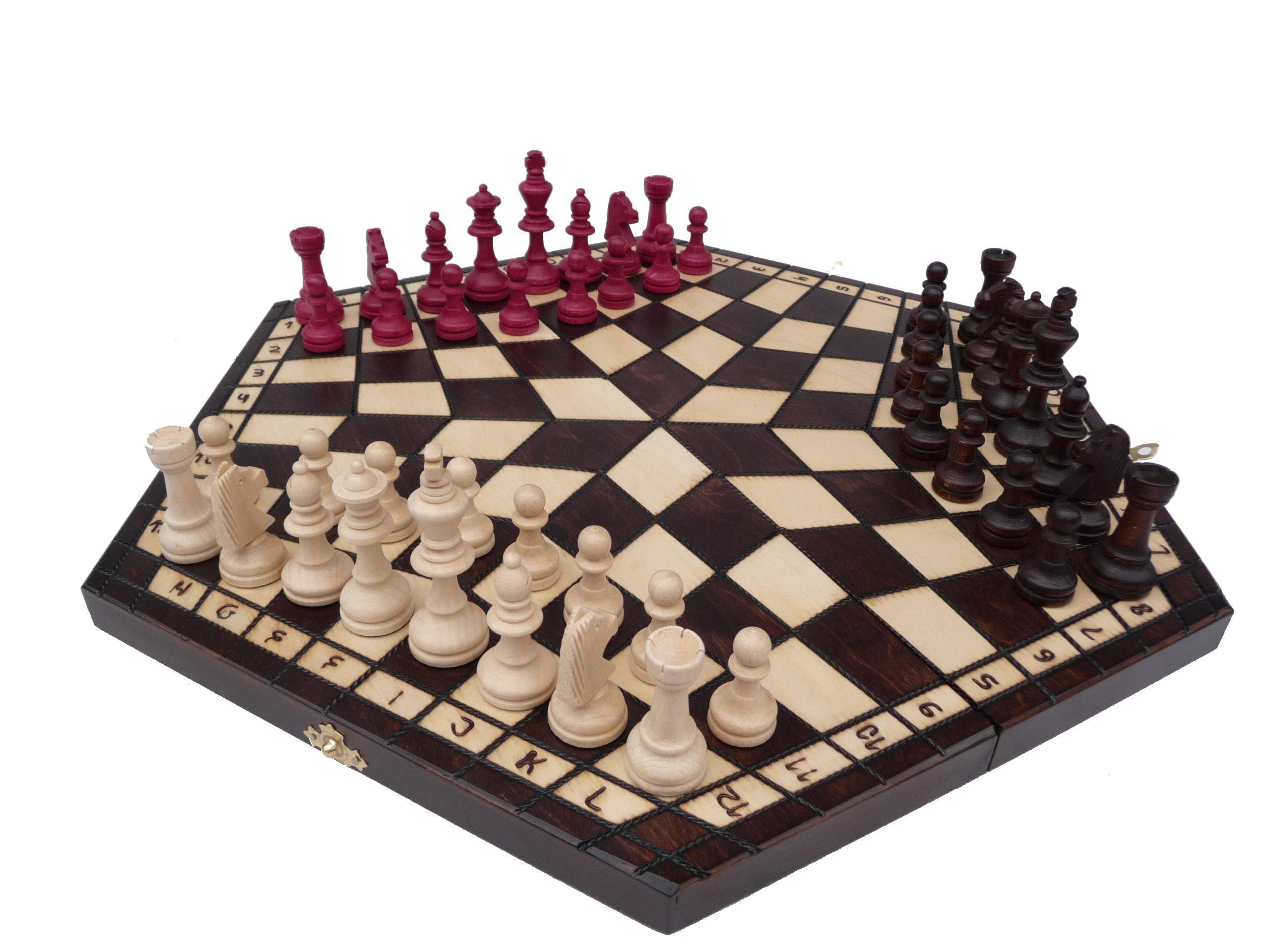 Chessebook3 PLAYER CHESS set 54 x 47 cm