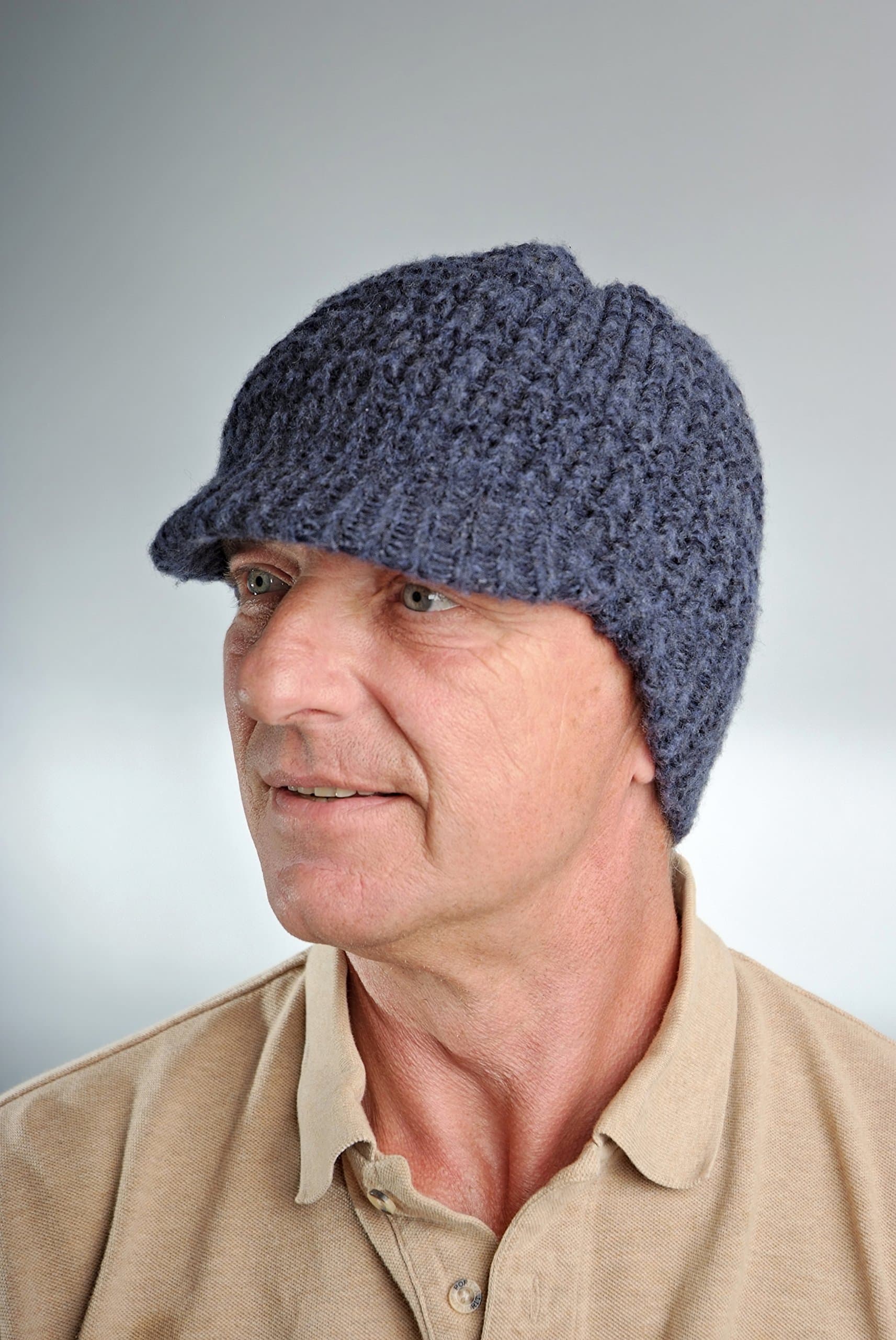 Icebox KnittingDohm Super Soft Winter Wool Hat Beanie Skull Cap With Visor For Men and Women