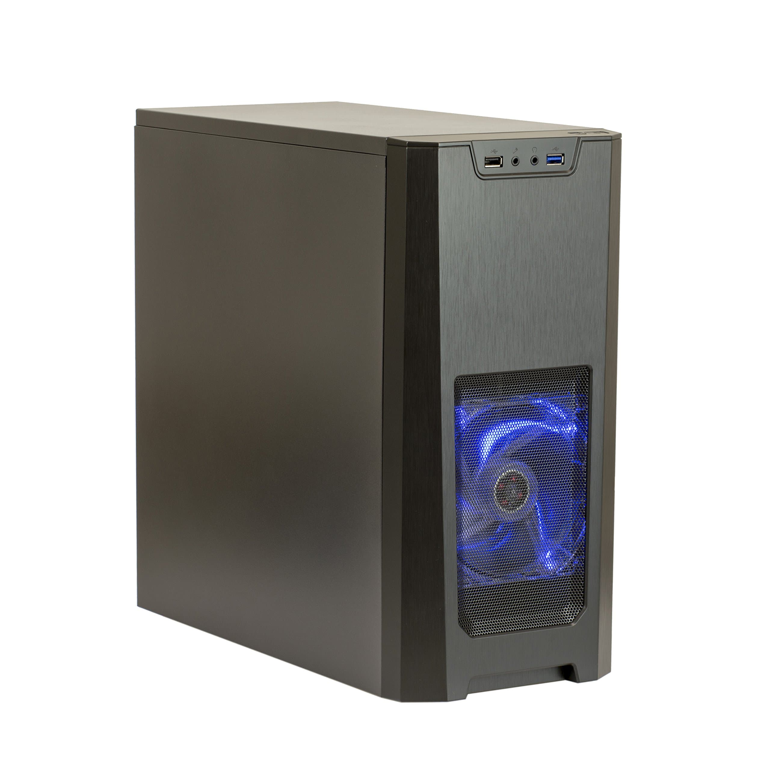 Xion Performance mATX USB 3.0 Tower Case Black/Blue XON-310_BK