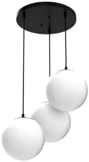 Lyse Decor Glass, Metal Hanging Lights,Hanging Lamps for Bedroom, Dining Table Lights, Living Room Lamps (HL92 3RD (Bulb))