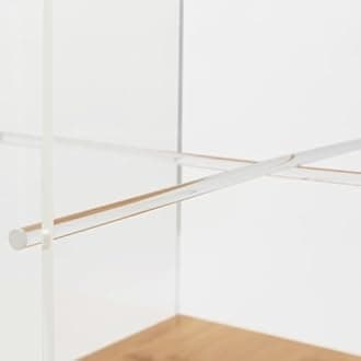 3 Tier Acrylic Rotating Bookshelf,360 Revolving Bookcase Floor Standing Acrylic Bookcase, Swivel Bookcase for Study Rooms, Offices, Classrooms