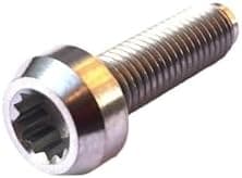 Compatible With 6Pcs Titanium BBS Split Rim Bolts M7*24 Mm 12 Point Hea D Screw Ti6Al4V Two-Piece Three Pieces Wheel Hub Ti Fastener(Silver,M7x32)