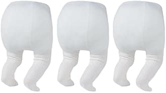 Zando 3 Pack Cable Knit Baby Girl Tights 6-12 Months White Soft 12-18 Months Cotton Leggings 4-6T