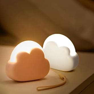 Annmore Kids Night Light Cloud Baby Nursery Night Lamp for Breastfeeding Portable Children Bedside Lamp Rechargeable Toddler Night Light Dimmable to Help Sleep