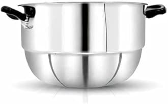 Pigeon Stainless Steel Idli|Dhokla|Momo Maker|Multi Pot|Steaming Set| 4 Plates|20 Idlies| Induction friendly, 100% Pure & Toxin-free