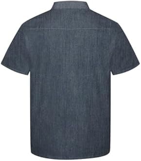 Unisex Chef Coat Short Sleeve Jacket,Breathable,Comfortable Button Closure - Kitchen,Restaurant,Hotel Uniform A