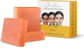 sinche Body Kojic Soap Natural & Nourishing Gentle Cleanse & Moisturize with Herbal Extracts Suitable for All Skin Types (Pavk Of -3)