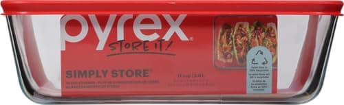Pyrex Simply Store 11-Cup Rectangular Glass Food Storage Dish