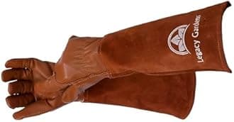 Rose Pruning Gardening Leather Gloves with Long Leather Forearm
