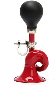 Bugle Horn, Retro Clown Horn, Kids Bike Horn, Coolrunner Classic Vintage Metal Twist Loudspeaker Siren Hooter Snail Air Horn for Vehicles Bicycles Golf Cart