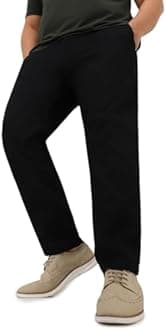 Urbano Plus Men's Cotton Light Weight Non-Stretch Regular Fit Casual Trousers