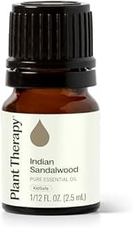 Sandalwood Indian Essential Oil 2.5 ml (1/12 oz) 100% Pure, Undiluted