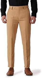 MALENO Slim Fit Men Cotton Blend Formal Trouser