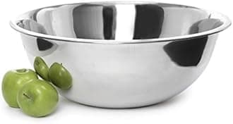 YBM HOME Stainless Steel Mixing Bowl - Premium Polished Mirror Nesting Metal Bowl for Cooking and Serving, Stackable for Convenient Storage-3.25 Quart, 1191, silver