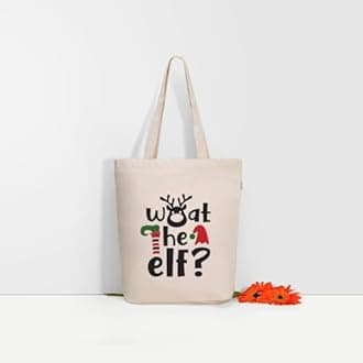 Ecoright Tote Bag for Women with Zipper, Small Tote Bag, Canvas Bag, Reusable Cotton Bag for Beach, Grocery, School & Work