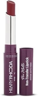 Hilary Rhoda Pro Matte Non-Transfer Lipstick | Waterproof & Smudge-Proof | 12-Hour Long Stay | 24 Shades Available | Highly Pigmented Matte Finish Lipstick | 2g - (Nude Pink | Shade 04)