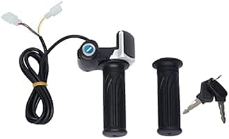 48V 1000W Brush Motor Kit, Electric Bicycle Conversion Kit E-Bike Cycling Motor Controller w/ 3 Speed Gears & Throttle Grip Kit Small Karts Beach Bikes E-V-O Scooters