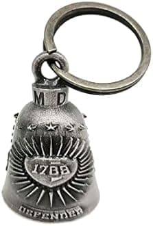 Motorcycle Bell with Hanger for Biker, Good Luck Biker Bells & Motorcycle Accessories, Keychain Luck Bell