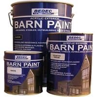 BedecBarn Paint - Black - Satin - 5 litres