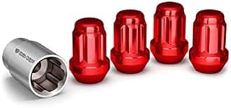 White Knight 40700SRDT Red Wheel Lock, 4 Pack