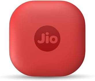- JioTag Air for iOS (Red) Worldwide Tracker, Pair with Apple Find My app for Keys, Luggage, Bikes, Purses etc. Inside & Outside Bluetooth Range, No SIM/subscriptions Required, 1+1 Year Battery, 120 dB