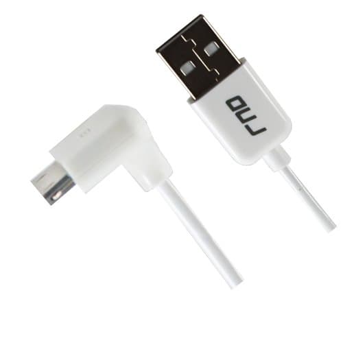 RND Apple Certified RIGHT ANGLE Cable for iPad iPhone iPod (3 feet/white)
