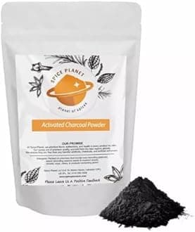 Activated Charcoal Powder Natural Food Grade Spice Planet® Free UK P&P UK (200g)