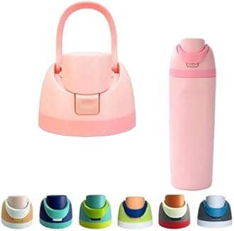 Noiimiy Replacement Cap for Owala Freesip, Replacement Lid Compatible with Owala Cup Sizes 16oz 24oz 32oz 40oz This BPA-Free One-Touch Water Bottle Top Cap ensures a Leak-Proof Seal (Pink)