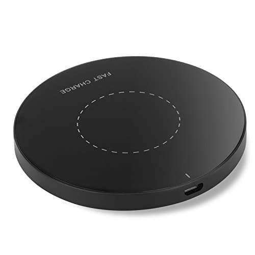 INTS Fast Wireless Charger Ultra-Thin Sensitive Coil 9V 10W Quick Qi Induction Charging Pad for Galaxy S8 S8+ Android Phone Qi Devices (G3 Fast Charger)
