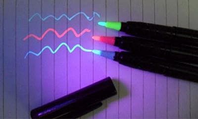 Ultraviolet UV Markers and UV LED Flashlight and Combo Pack (UV LED Light)
