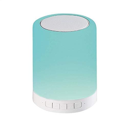 EVERNEST Wireless Night Light LED Touch Lamp Speaker with Portable Bluetooth & HiFi Speaker with Smart Colour Changing Touch Control, USB Rechargeable, TWS - Multi Colour