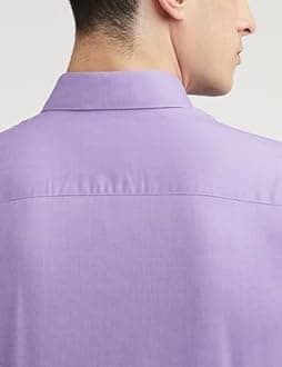 Peter England Men's Everyday Solid Slim Fit Full Sleeve Formal Shirt | Cotton-Rich