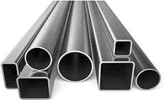 Stainless Steel Square Tubing Tube 25mm x 25mm x 3mm x 1140mm, 1" x 1" x 3/25" x 44.88" Long, 2 Pack 304 SS Square Tubings 3mm Thickness Frosted from Bopaodao