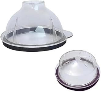 Mixer Grinder Lid Cap For Big Jar & Small Jar with Gasket Rubber Wet Jar Dome Lid Chutney Jar Dakan Suitable for All mixer Grinder 1 Ltr / 1.5 Ltr 400 ml 500 ml Combo (12.8 Cm / 9.02 Cm)