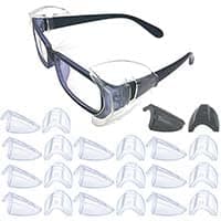 Glasses Side Shields, Slip on Side Shields, L Size Fits Medium to Large, M Size Fits Small to Medium Eyeglasses Frames
