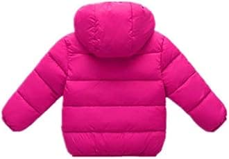 Toddler Baby Hooded Down Jacket Boys Girls Kids Thicken Warm Winter Coat Outerwear 1-7t