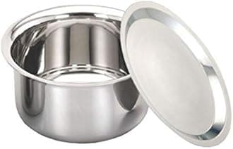 Patila/Bhagona/Tapeli Stainless Steel with LID (Stainless Steel, 750 ML)