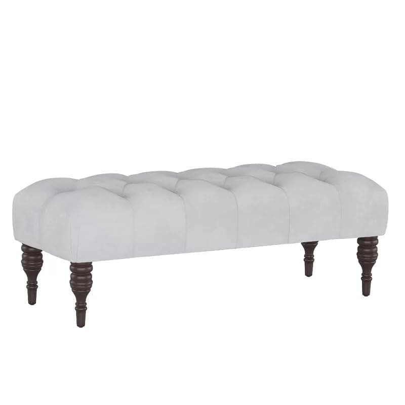 Storage Zeno Ottoman with Hidden Compartment, Rectangular 2 Seater Ottoman, Living Room Furniture, Storage Ottomans for Office, Bedroom, Living Room (Ivory) (White Velvet)