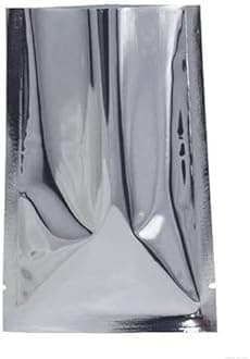 Aluminium 8 x 10 inches Foil Pouches for Food Packaging (Pack of 100,Silver)