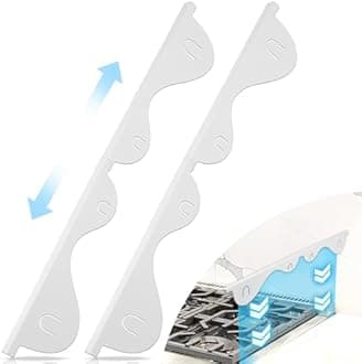 Stove Gap Covers, 2Pcs Stainless Steel Stove Guard, Adjustable Stove Gap Filler for Kitchen Counter Side Gap, 13.8" to 27.5" - White
