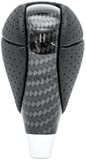Carbon Fiber Pattern Gear Shift Knob for Lexus ES300h ES350 GS300 GS350 GS430 GS460 IS250 IS300 LS460 LS600h RX350 RX450h (Punched Black Leather/Carbon Fiber Pattern)