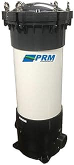 PRM PVC Multi-Cartridge Filter Housing, 1-1/2" Inlet/Outlet, 58 PSI Max Pressure, 50 GPM Flow, 5x 20" Filter Capacity, Silicone/EPDM O-Rings, 316 SS Lid - Industrial Filtration for Sediment & Odor