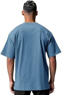 Men's Cotton Short Sleeve Crew Neck Shirts Athletic Tops Tees Oversized Gym Clothes for Men S-XXL