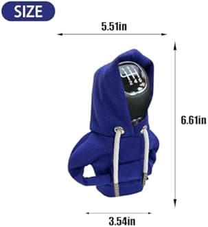 JOYCOURT Car Gear Shift Hoodie, Fashionable Gear Shift Knob Cover, Mini Hoodie for Auto Shifter, Auto Interior Cute Gadgets, Universal Car Decoration Accessories