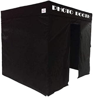 Impact Canopy 5 x 5 Inch Pop-Up Portable Photo Booth Tent Studio with Roller Bag, Black