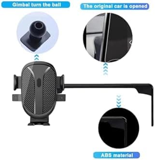 KEPHTH Car Phone Holder for Honda Civic Accessories 2022-2024 2025&CRV/HRV 2023-2025 Dash Mount Cell Phone Holder for Ball Adapter Stand for Most Smartphones (for HRV 2022-2025)